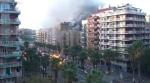 20 heridos en Barcelona por un incendio en una pastelería